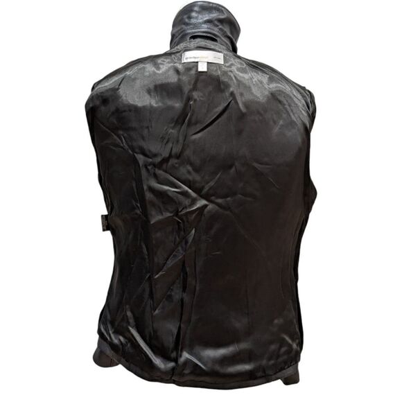 VTG Golden Bear Cisco 10th Anniversary Embroidered Womens Black Leather Jacket S - Picture 7 of 11